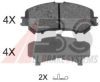 NISSA D10604EA0A Brake Pad Set, disc brake
